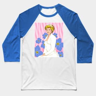 Princess Diana by Cindy Rose Studio Baseball T-Shirt